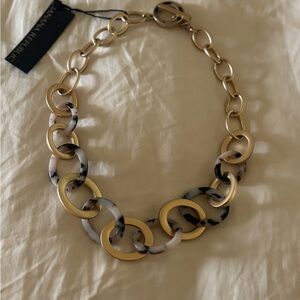 Banana republic Gold and Marble Chain Necklace